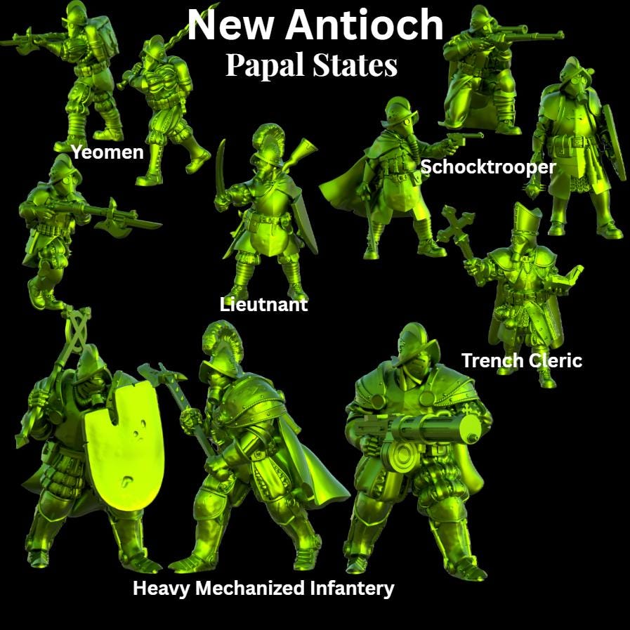 Trench New Antioch Papal State Rework Proxy Full Set