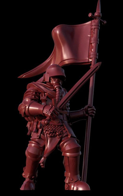 Grimdark Trench Proxy Miniatures – Red Brigade Trooper Set
