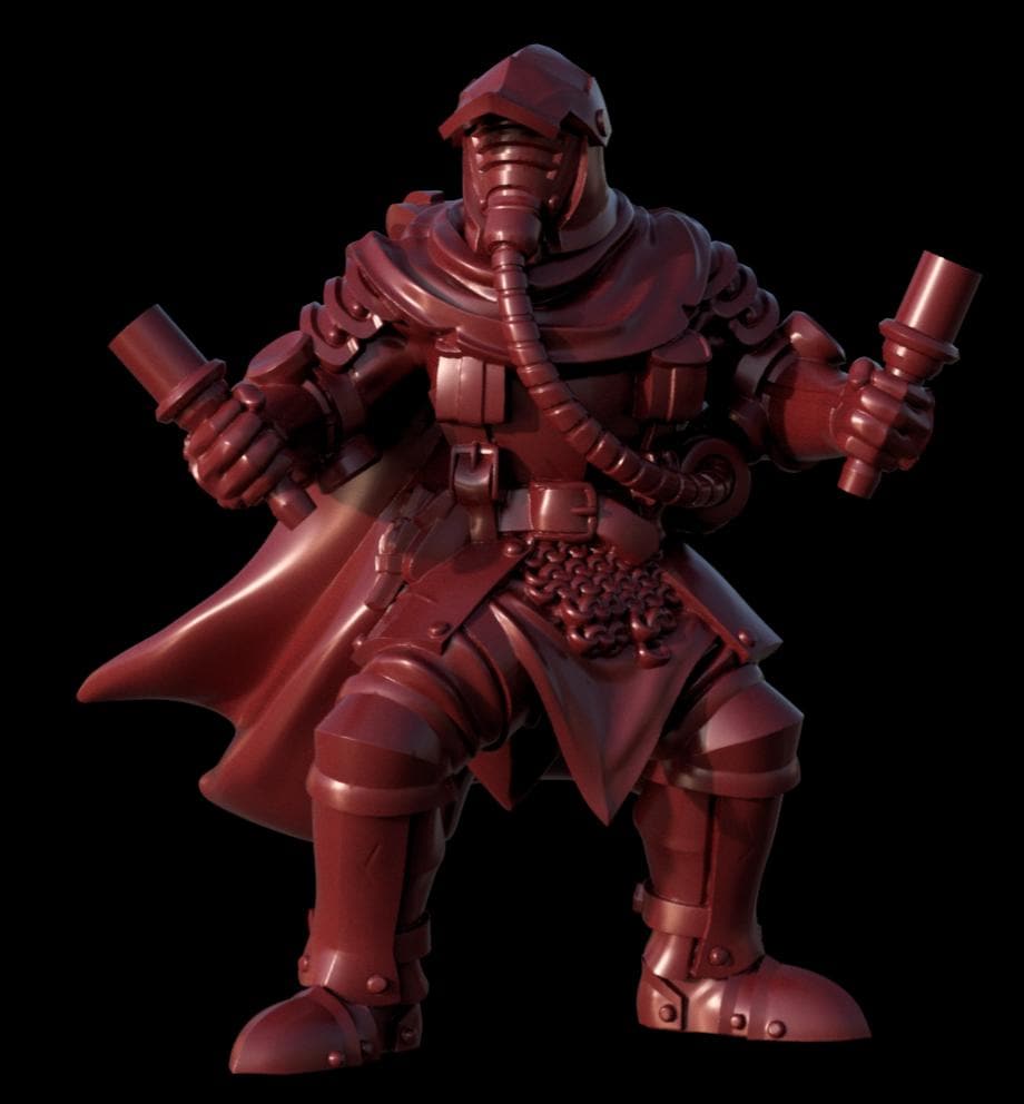 Grimdark Trench Proxy Miniatures – Red Brigade Trooper Set