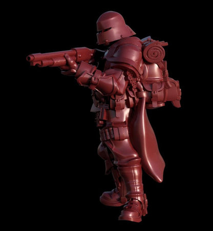 Grimdark Trench Proxy Miniatures – Red Brigade Trooper Set