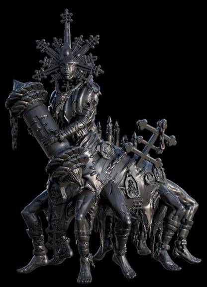 Grimdark Trench Proxy Miniatures – Zealot Infantry Dark Specialist Set