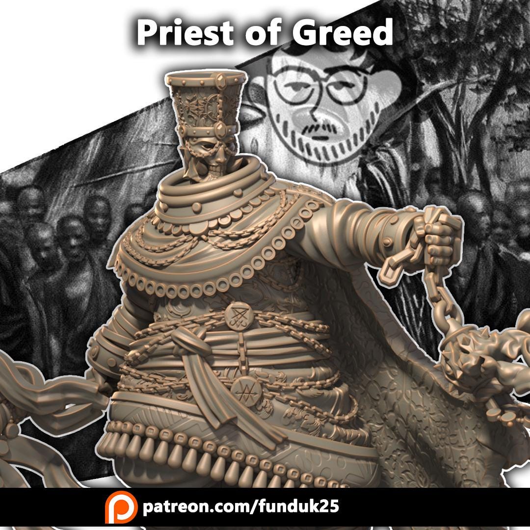 Trench Knights of Avarice Heretic Priest Proxy Dimomodels