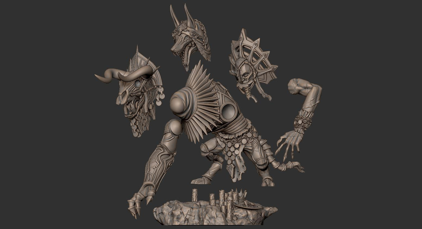 Trench Knights of Avarice Heretic War Wolf Proxy Dimomodels Heretic Legion