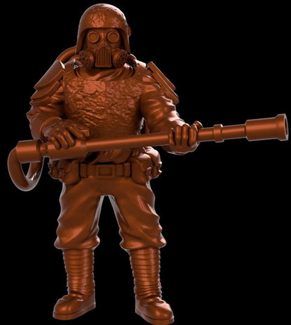 Grimdark Trench Heretic Proxy Miniatures – Fanatical Legion Trooper Set – Tabletop Figures