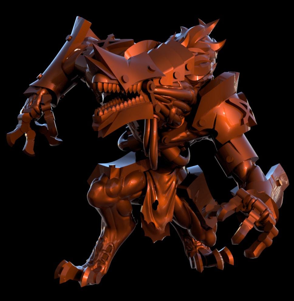 Grimdark Trench Heretic Proxy Miniatures – Fanatical Legion Specialist Set – Tabletop Figures