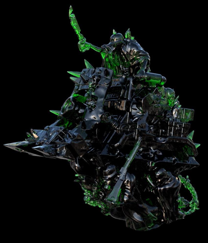 Grimdark Trench Proxy Miniatures – Ghostly Specialist Set – Tabletop Figures