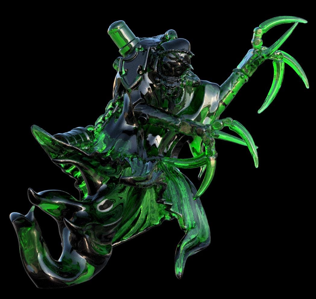 Grimdark Trench Proxy Miniatures – Ghostly Trooper Set – Tabletop Figures