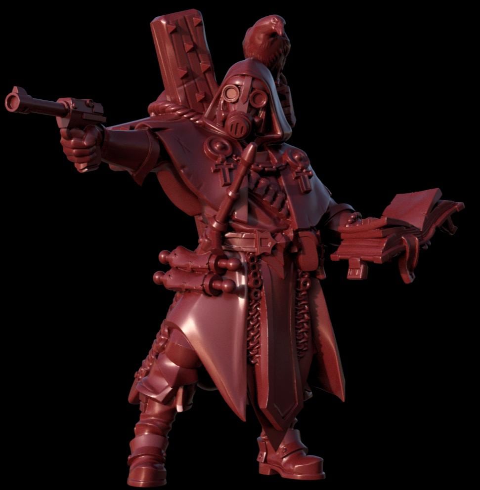 Grimdark Trench Proxy Miniatures – Red Brigade Specialist Set