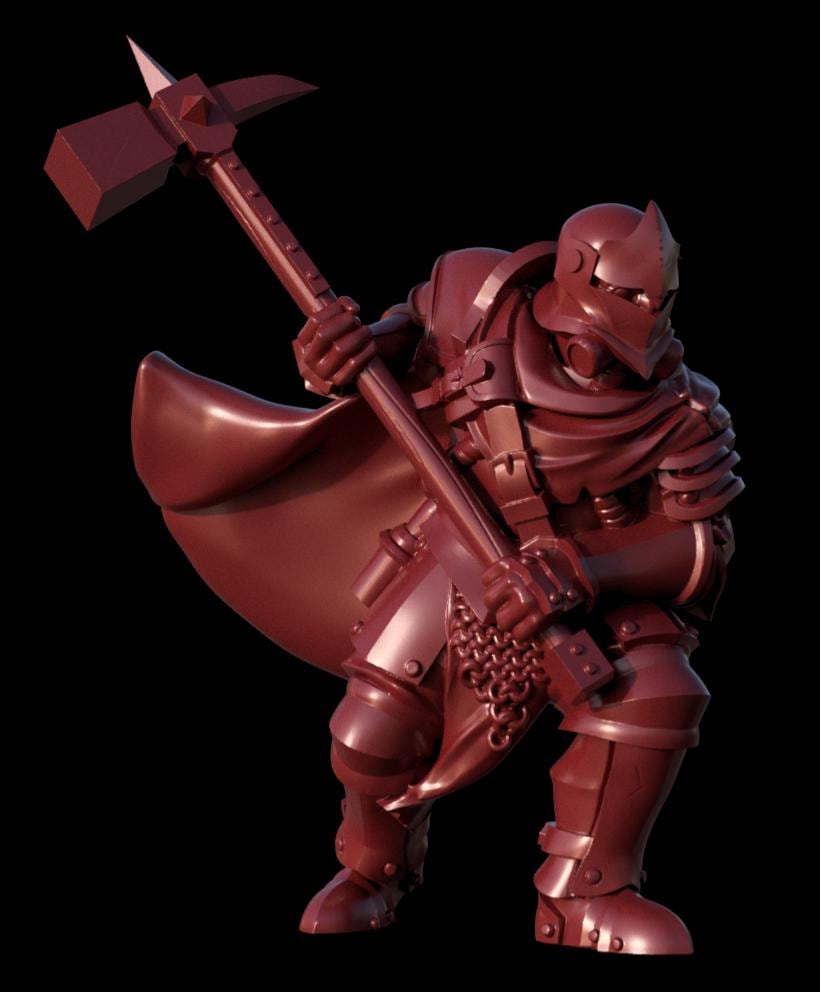 Grimdark Trench Proxy Miniatures – Red Brigade Trooper Set
