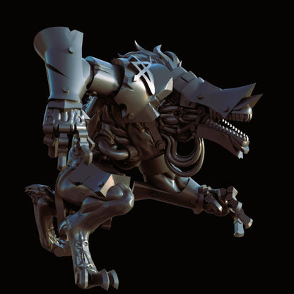 Grimdark War Beast – Mutated Resin Monster Miniature (32mm)