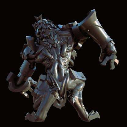 Grimdark War Beast – Mutated Resin Monster Miniature (32mm)