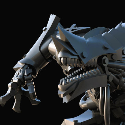 Grimdark War Beast – Mutated Resin Monster Miniature (32mm)