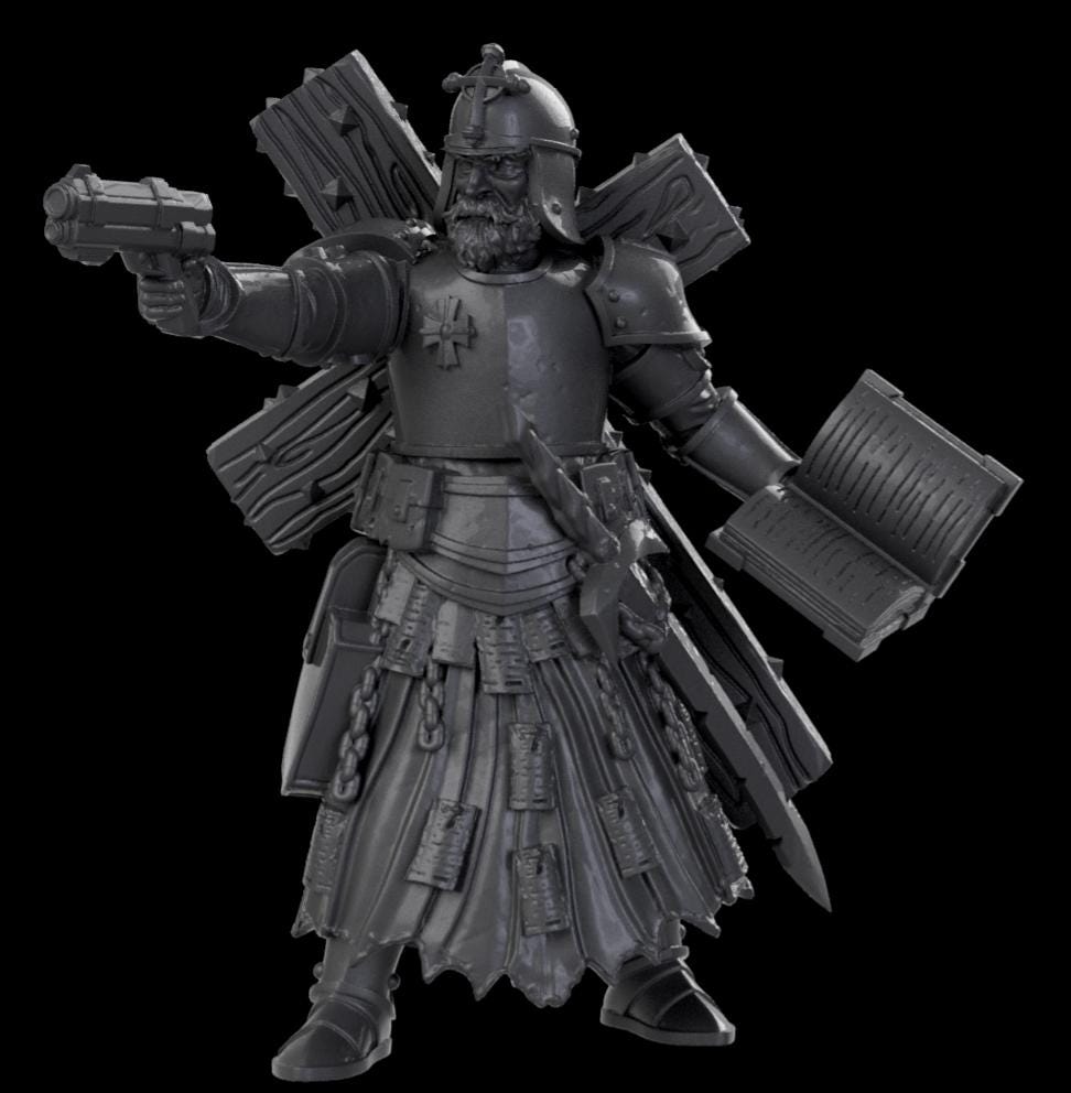 Grimdark Trench Proxy Miniatures – Religious Antioch Specialist Set – Tabletop Figures