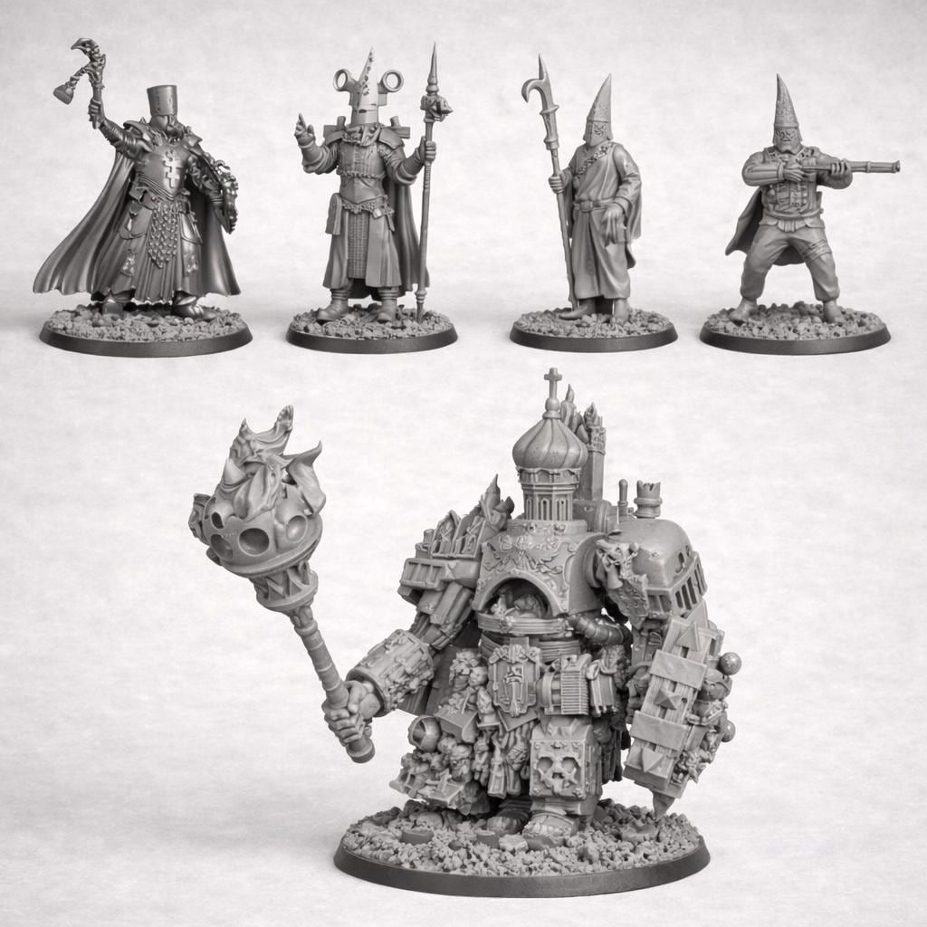 Grimdark Trench Warfare Starter Set – 2 Factions – 32mm – Tokens & Rulers Included