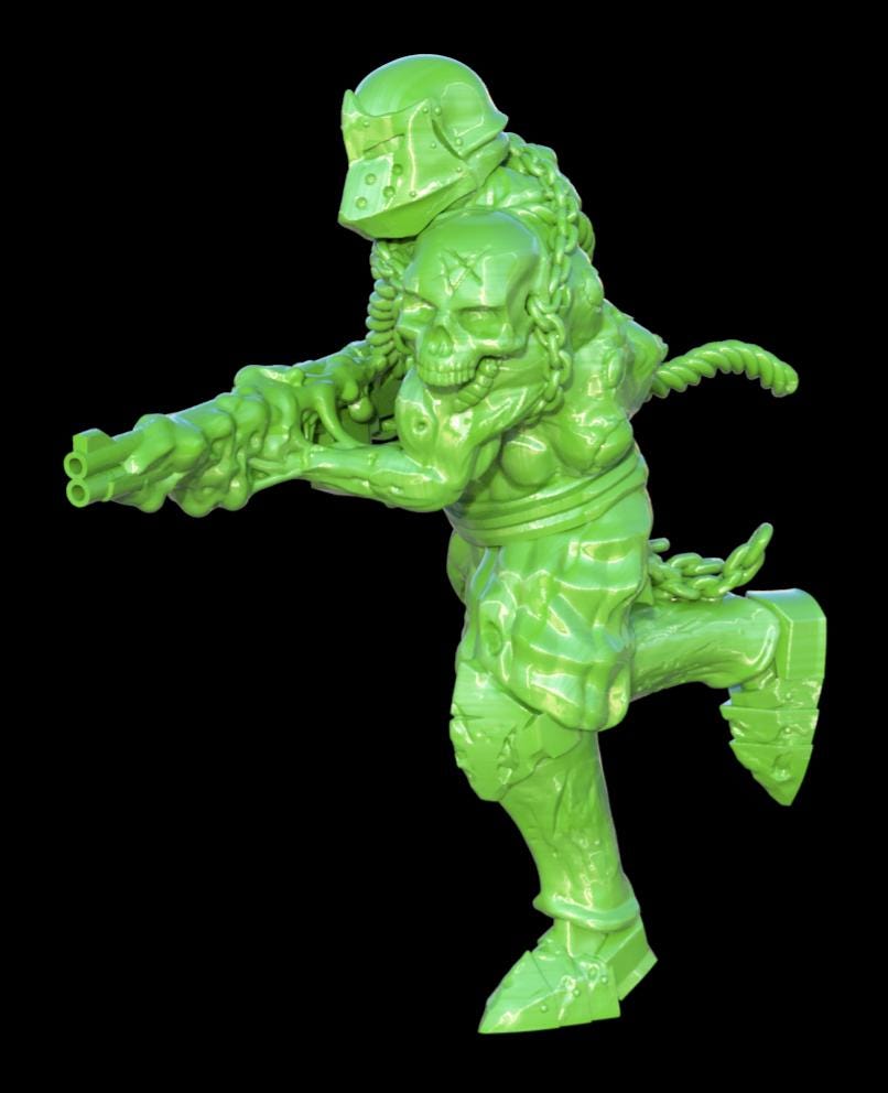 Grimdark Trench Black Proxy Miniatures – Grail Trooper Set – Tabletop Figures