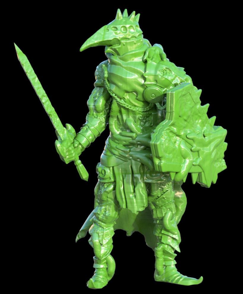 Grimdark Trench Black Proxy Miniatures – Grail Trooper Set – Tabletop Figures