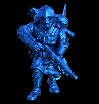 Grimdark Trench Proxy Miniatures – Alba Trooper Set – Tabletop Figures