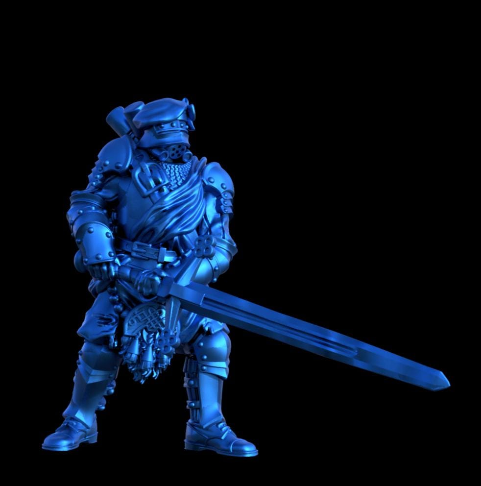 Grimdark Trench Proxy Miniatures – Alba Trooper Set – Tabletop Figures