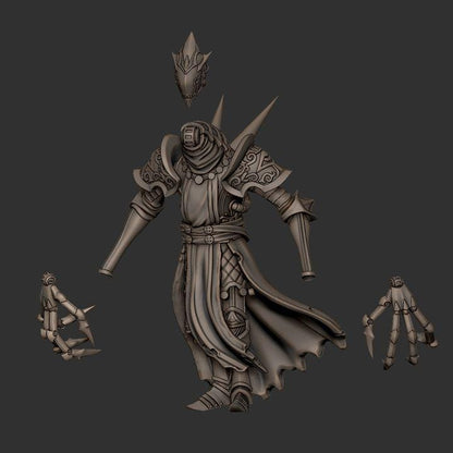 Grimdark Warlock Knights – Heavy Proxy Miniatures for Tabletop Wargaming