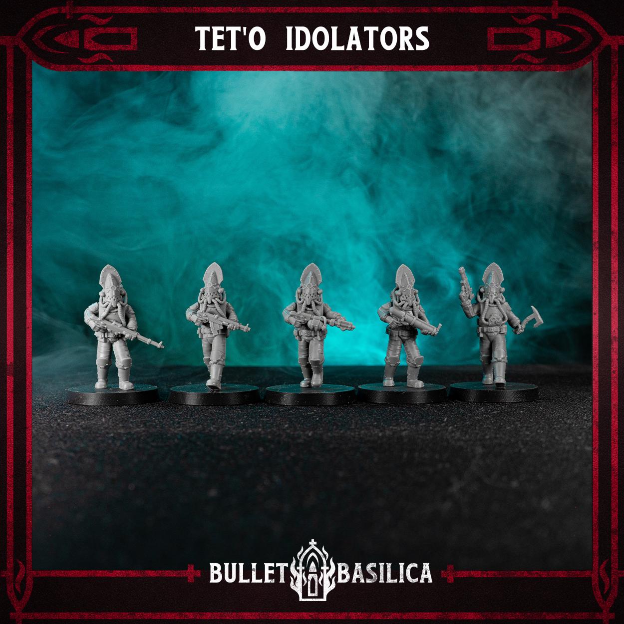 Grimdark Trench Proxy Miniatures – Drowned Heretic Infantry Set by Bulletbasilica
