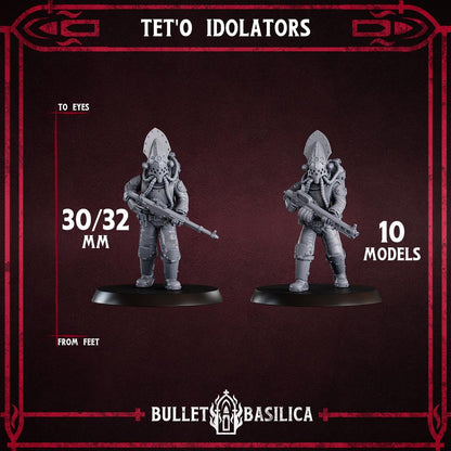 Grimdark Trench Proxy Miniatures – Drowned Heretic Infantry Set by Bulletbasilica