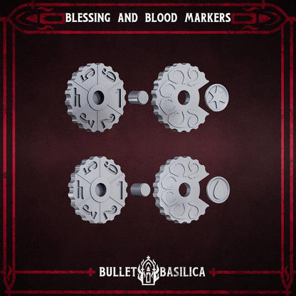 Grimdark Trench Marker – Blessing and Blood Marker by Bulletbasilica