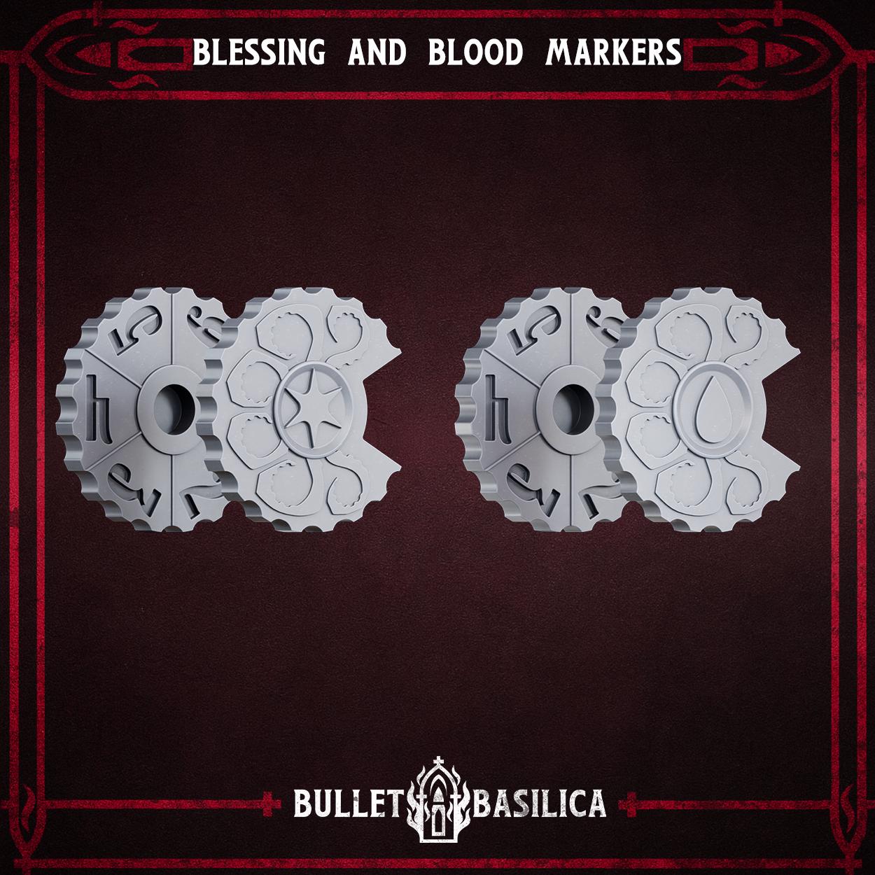 Grimdark Trench Marker – Blessing and Blood Marker by Bulletbasilica
