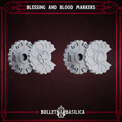 Grimdark Trench Marker – Blessing and Blood Marker by Bulletbasilica