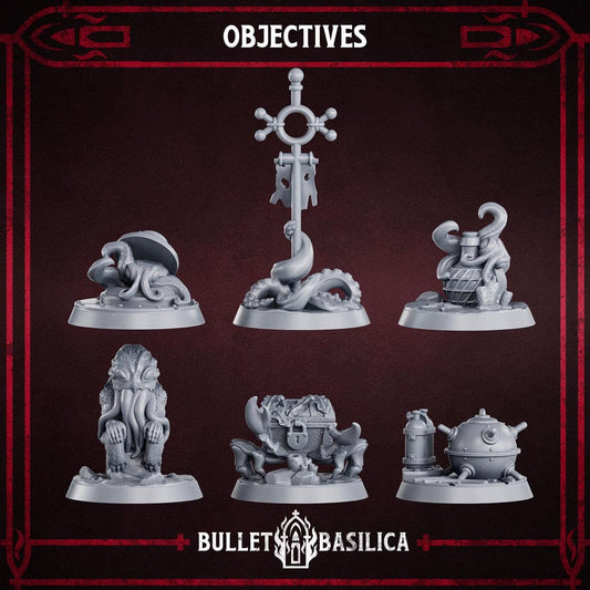 Grimdark Trench Proxy Objectiv Marker –  Set by Bulletbasilica