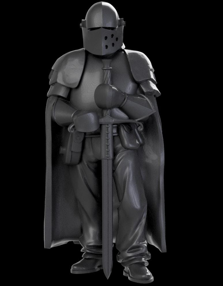 Grimdark Trench Proxy Miniatures – Religious Antioch Trooper Set – Tabletop Figures