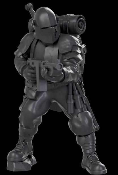 Grimdark Trench Proxy Miniatures – Religious Antioch Trooper Set – Tabletop Figures