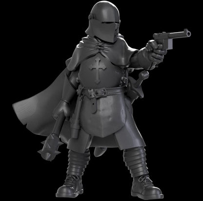 Grimdark Trench Proxy Miniatures – Religious Antioch Trooper Set – Tabletop Figures