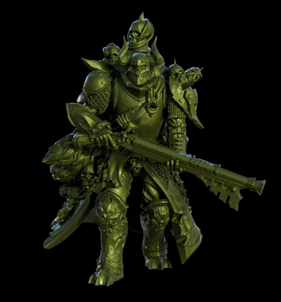 Grimdark Trench Proxy Miniatures – New Serpent Cult Infantry & Monstrous Command Set – Tabletop Figures