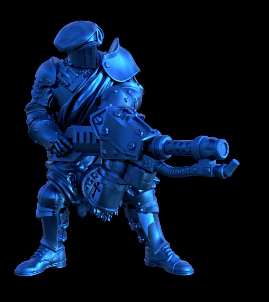 Grimdark Trench Proxy Miniatures – Alba Trooper Set – Tabletop Figures