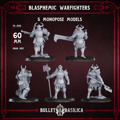 Grimdark Trench Proxy Miniature – Hell Soldier – Tabletop Figure