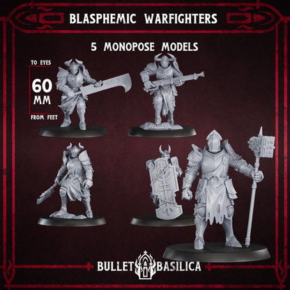 Grimdark Trench Proxy Miniature – Hell Soldier – Tabletop Figure