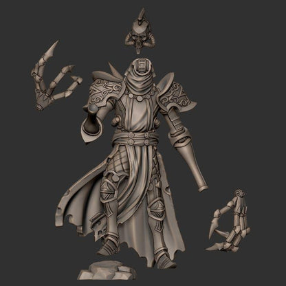Grimdark Warlock Knights – Heavy Proxy Miniatures for Tabletop Wargaming