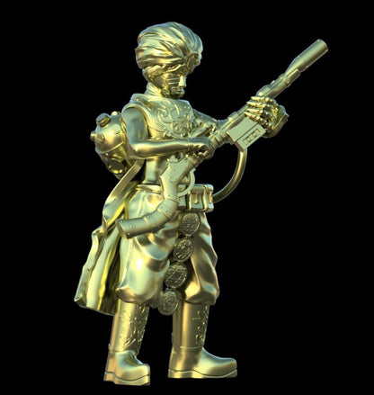 Grimdark Trench Proxy Miniatures – Desert Sultanate Infantry & Support Set – Tabletop Figures