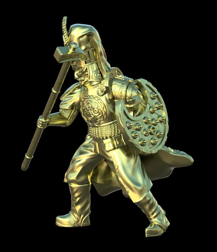 Grimdark Trench Proxy Miniatures – Desert Sultanate Infantry & Support Set – Tabletop Figures