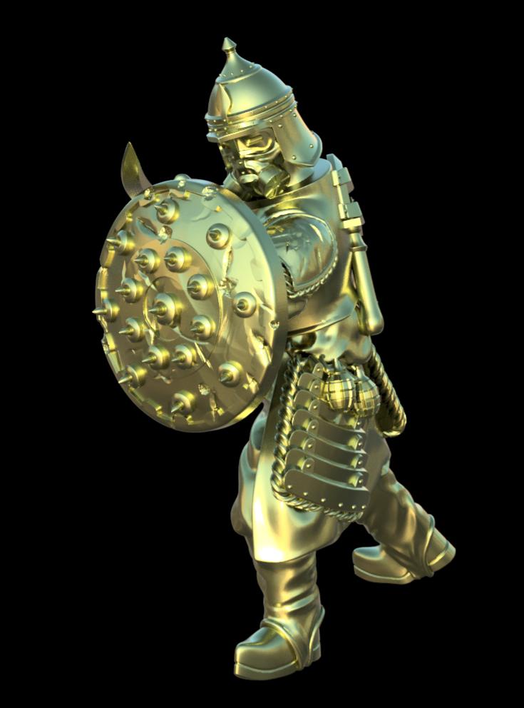 Grimdark Trench Proxy Miniatures – Desert Sultanate Infantry & Support Set – Tabletop Figures