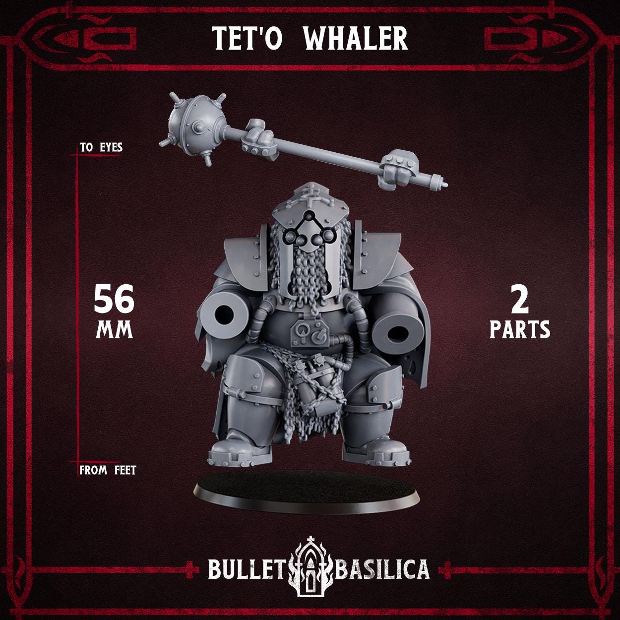 Grimdark Trench Proxy Miniatures – Sin Eater  by Bulletbasilica