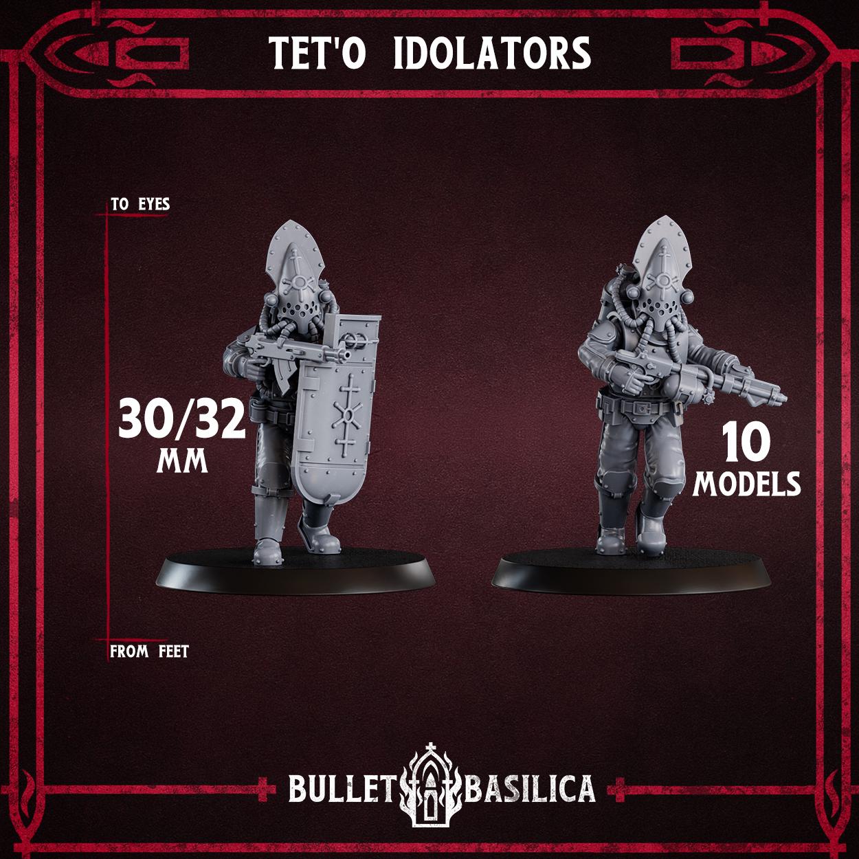 Grimdark Trench Proxy Miniatures – Drowned Heretic Infantry Set by Bulletbasilica