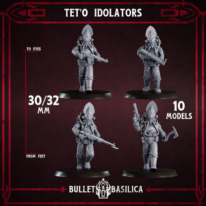 Grimdark Trench Proxy Miniatures – Drowned Heretic Infantry Set by Bulletbasilica