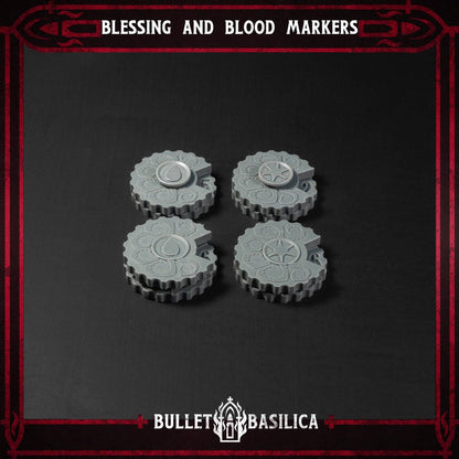 Grimdark Trench Marker – Blessing and Blood Marker by Bulletbasilica
