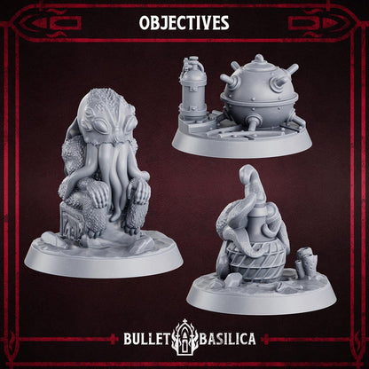 Grimdark Trench Proxy Objectiv Marker –  Set by Bulletbasilica