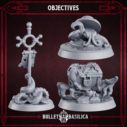 Grimdark Trench Proxy Objectiv Marker –  Set by Bulletbasilica