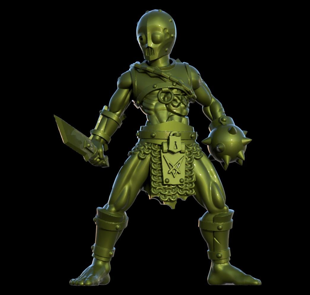 Grimdark Trench Proxy Miniatures – Serpent Cult Trooper Set – Tabletop Figures