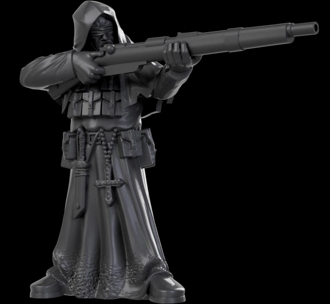 Grimdark Trench Proxy Miniatures – Religious Antioch Specialist Set – Tabletop Figures