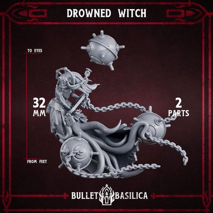 Grimdark Artillery Witch – Proxy Miniatures for Tabletop Wargaming