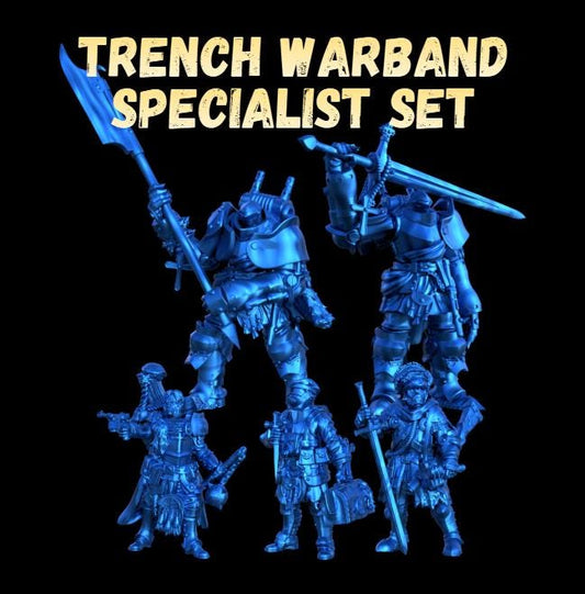 Grimdark Trench Proxy Miniatures – Alba Specialist Set – Tabletop Figures